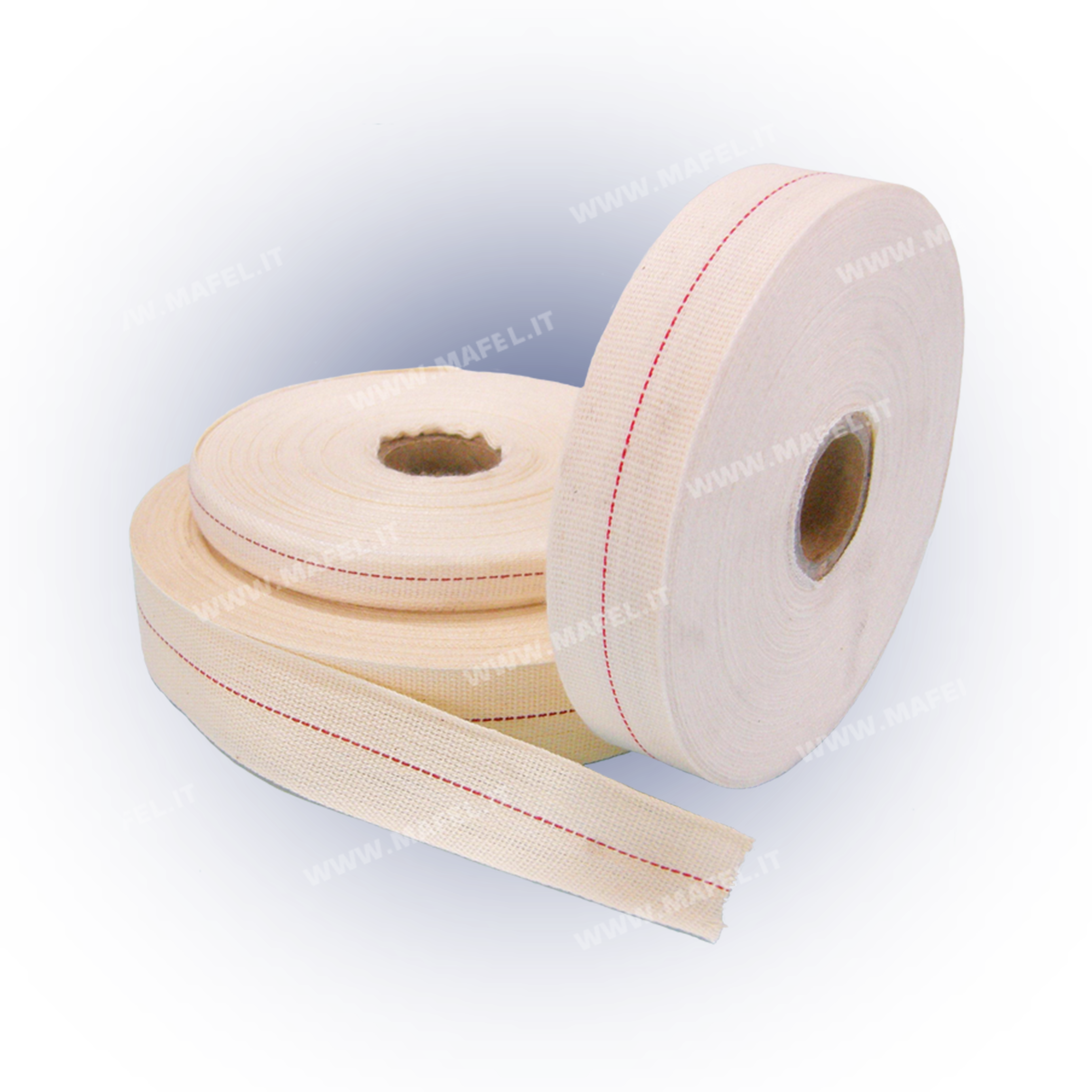 NASTRO COTONE RIGA ROSSA – Classe Y 90°C